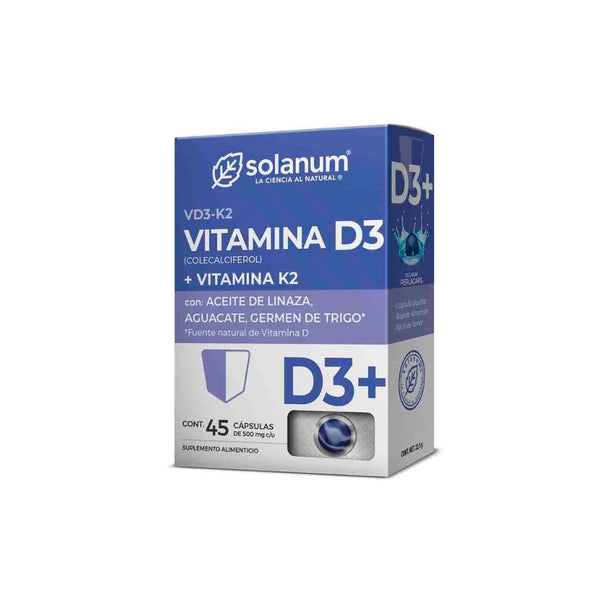 Vitamina d3 + k2 45 capsulas 24.7