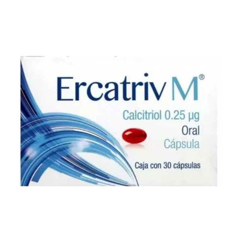 Calcitriol 0.25 mcg cap con 30 (ercatriv-m)