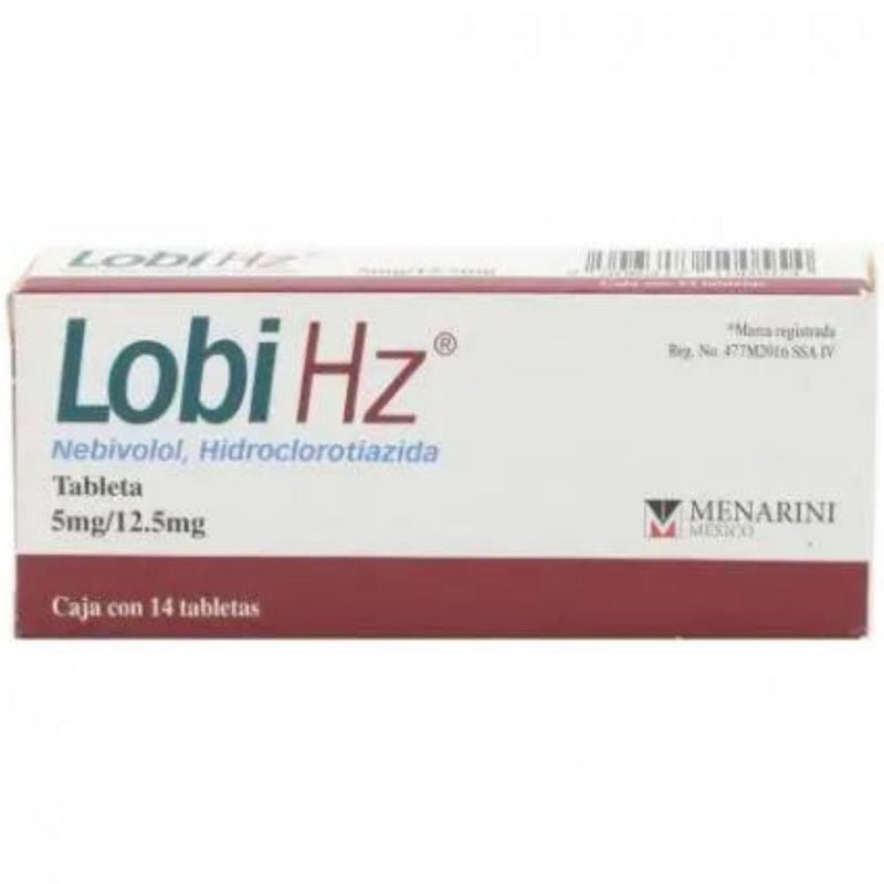 Lobi hz 14 tabletas 5mg/12.5mg