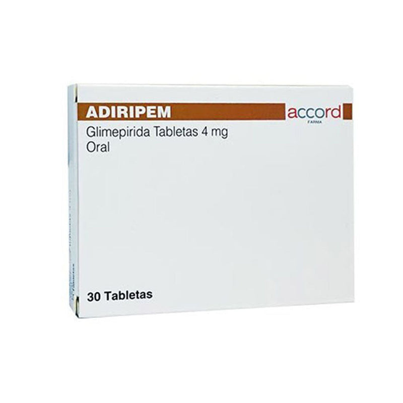 Glimepirida 4 mg tabletas con 30 (adiripem)
