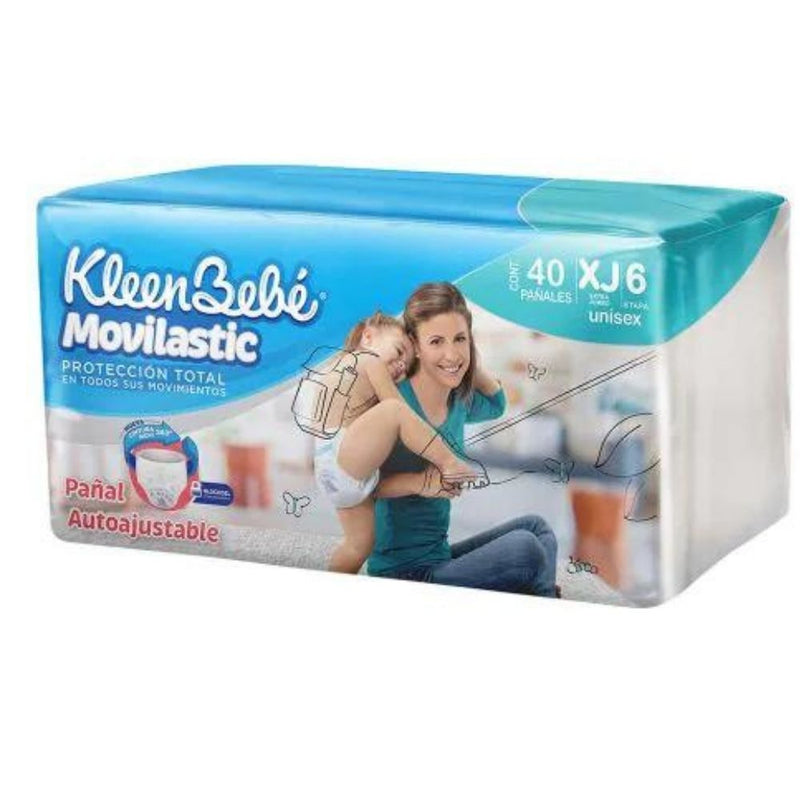 Pañal kbb movilastic unisex xj e6 40 piezas