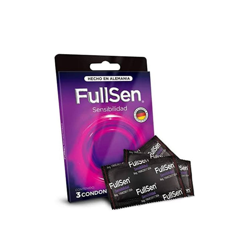 Preservativos fullsen sensibilidad 3 condones