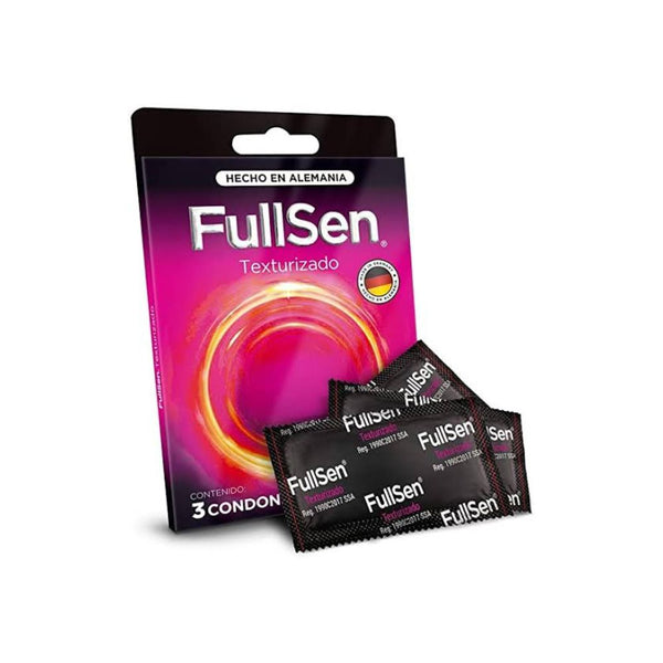 Preservativos fullsen texturizado 3 condones