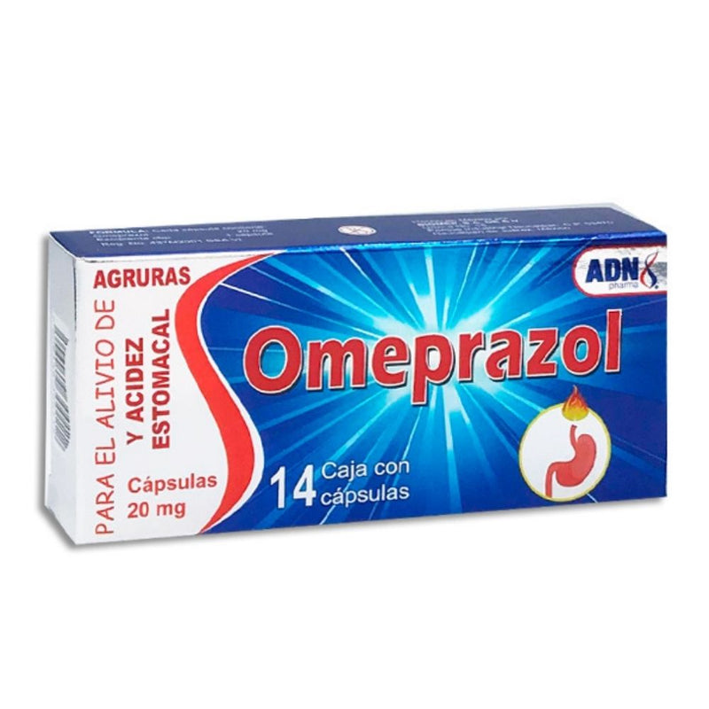 Omeprazol 20 mg capsulas con 14 (adn)