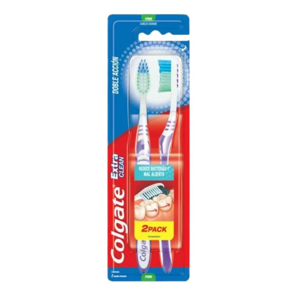 Cepillo dental colgate exclean firm 2x1