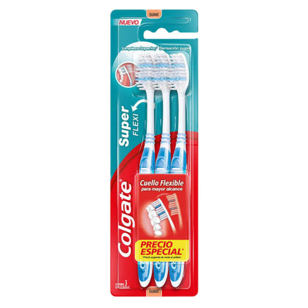 Cepillo dental colgate super flexi 3 pack