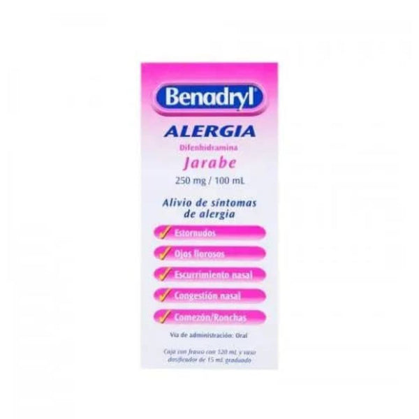 Benadryl jarabe alergia 120 ml