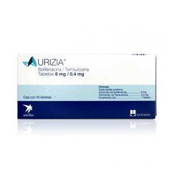 Urizia 30 tabletas 0.6mg/04.mg
