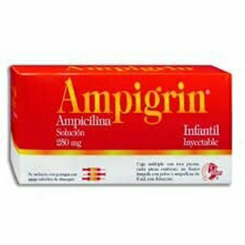 Ampolletasicilina -dipirona-clorfenamina 250mg/200mg/2mg/100mg/30mg ampolletas con 3 (ampolletasigrin) *a