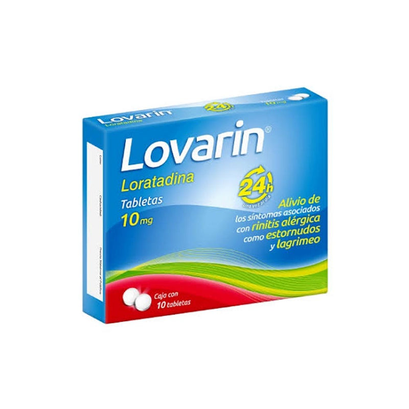 Loratadina 10 mg. tabletas con 10 (lovarin)