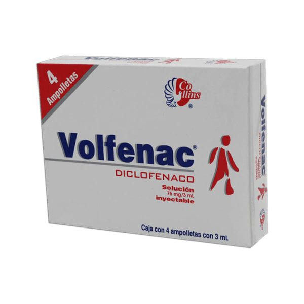 Diclofenaco 75mg con 4 ampolletas (volfenac)