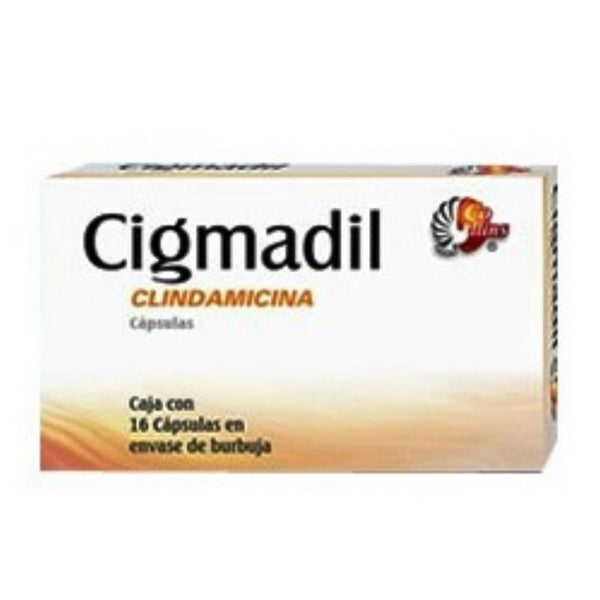 Clindamicina 300 mg. capsulas con16 (cigmadil) *a
