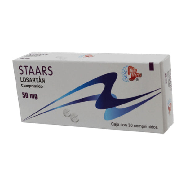 Losartan 50 mg. comprimidos con 30 (staars)
