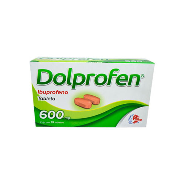 Ibuprofeno 600 mg tabletas con 10 (dolprofen)