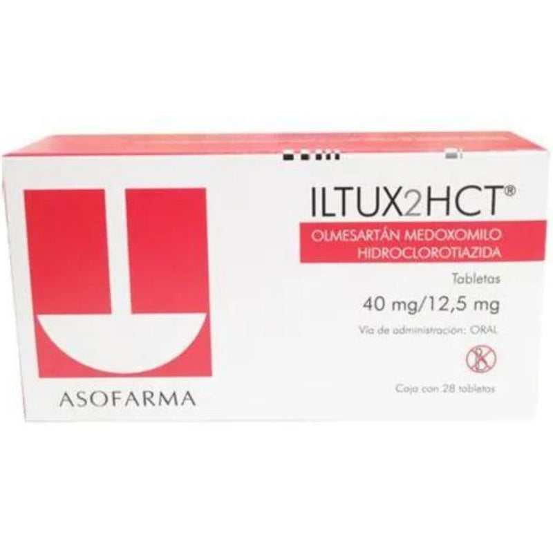 Iltux 2hct 28 tabletas 40mg/12.5mg