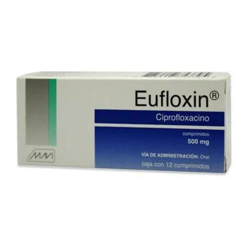 Ciprofloxacino 500 mg tabletas con 12 (eufloxin) *a