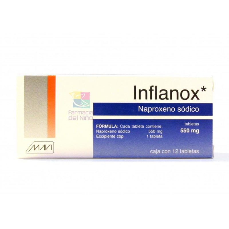 Naproxeno 550 mg tabletas con 12 (infantillanox)