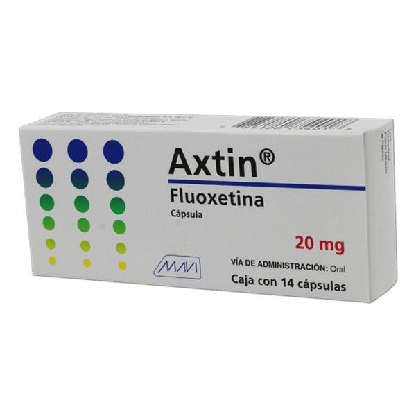Fluoxetina 20 mg capsulas con 14 (axtin)