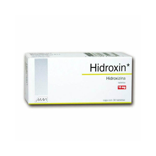 Hidroxizina 10mg tabletas con 30 (hidroxin)
