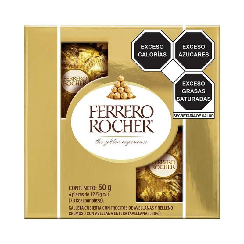 Ferrero rocher con 4 piezas 50 gr