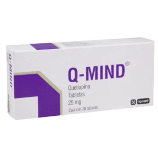 Q-mind 28 tabletas 25mg quetiapina