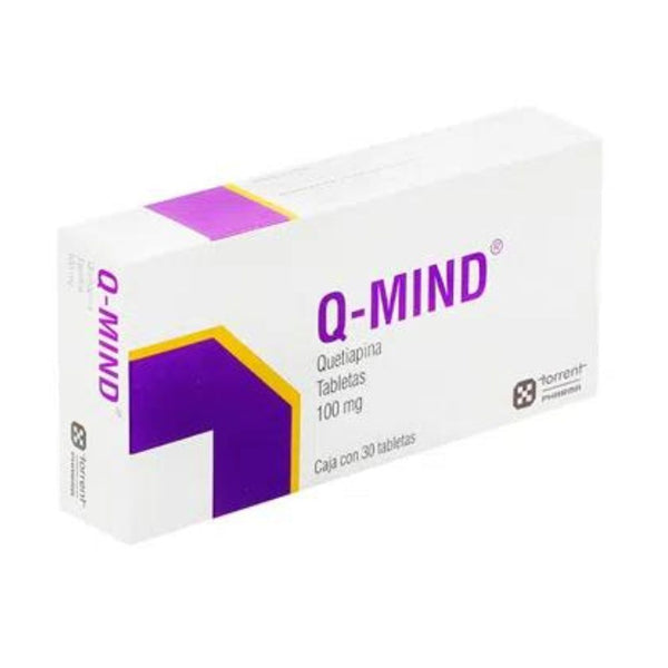Q-mind 30 tabletas 100mg quetiapina